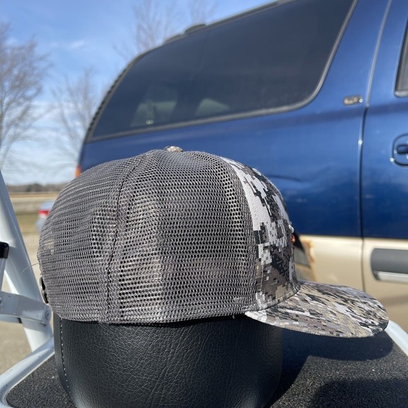Sitka Digital Camouflage Hat Baseball Cap Adjustable Snapback Camo Mesh Gore - Picture 6 of 10